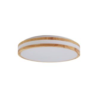 Lindby Lindby L&aacute;mpara De Techo Led emiva En Marr&oacute;n Madera