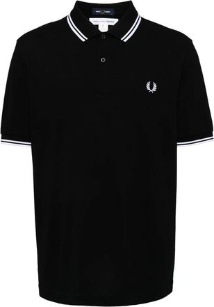 Comme Des Gar&ccedil;ons Zwart katoenen T-shirt met logo-opdruk - Heren - Polos - Zwart - XL - Katoen - Tops