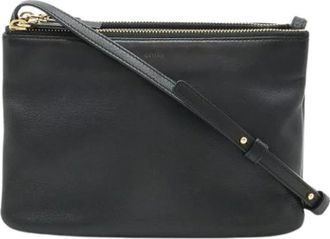 Celine Pre-owned Leather celine-bags - Dames - Vintage Schoudertas - Zwart - ONE Size - Leer - Vintage