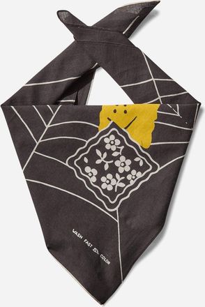 KAPITAL Fastcolor Selvedge Bandana (Spider Peckish Rainbowy) Black