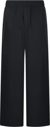 Ami Straight Trousers, male, Black, XL, Anthracite Elastic Trousers