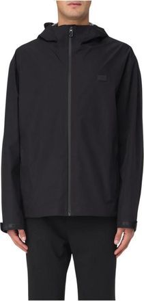 Dolce & Gabbana Jassen, Heren, Zwart, L, Lichtgewicht Jas met Capuchon