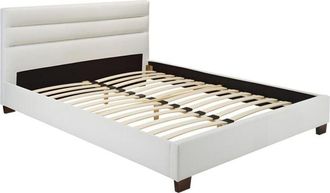 Vente-Unique Vente-unique - Letto matrimoniale 160 x 200 cm in Similpelle Bianco - faustin