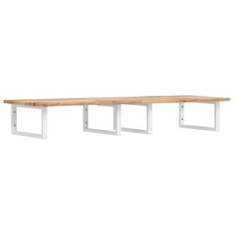 vidaXL Estante De Lavabo De Pared Acero Y Madera Maciza De Acacia Vidaxl