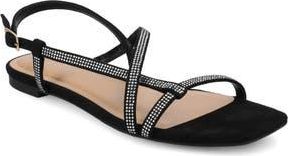 Journee Collection Francis Slingback Sandal in Black at Nordstrom Rack, Size 8.5