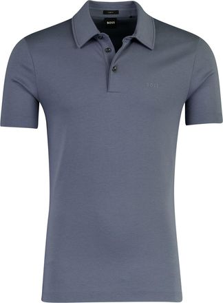 HUGO BOSS Poloshirt BOSS Black jersey blauw slim fit