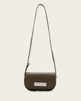 AllSaints Etta Leather Satchel Crossbody Bag