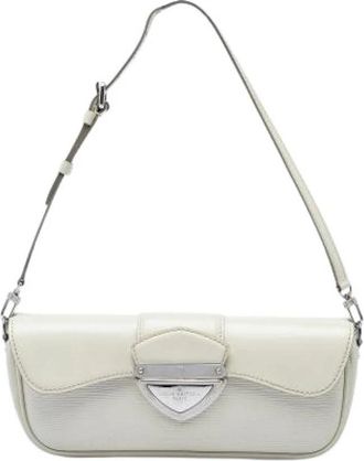 Louis Vuitton Pre-owned Pochette Montaigne - Dames - Vintage Schoudertas - Wit - ONE Size - Leer - Vintage