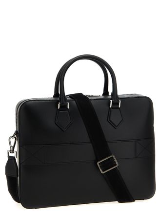 Dolce & Gabbana Lambskin Leather Top Handle Bag - Black