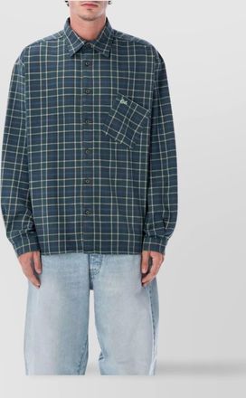 ERL checked long sleeve collared shirt