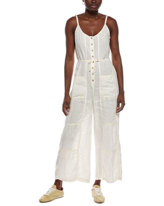 Xcvi Macauley Crop Linen Jumpsuit