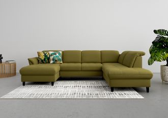 Sit&more Wohnlandschaft »Maggiore U-Form« wahlweise mit Kopfteilverstellung, Bettfunktion und Stauraum