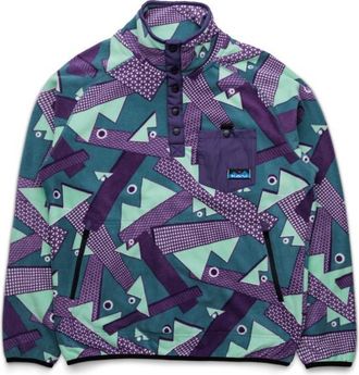 Kavu Teannaway Fleecepullover f&uuml;r Herren | blau