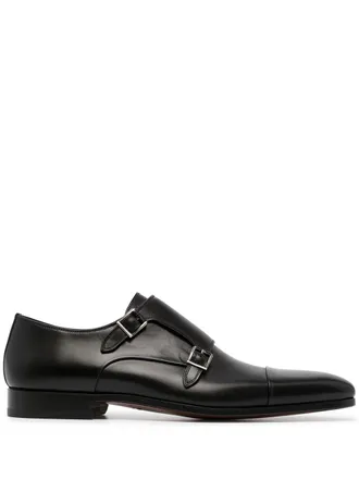 Magnanni Monks con doppia fibbia - Nero