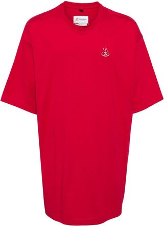 Doublet Onsen Noren cotton T-shirt - men - Cotton - S - Red