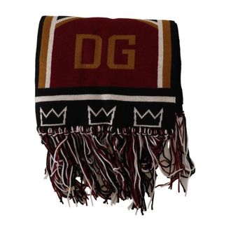 Dolce & Gabbana Bufanda de punto con logo DG - Accessories - Hombre - Multicolor - ONE SIZE
