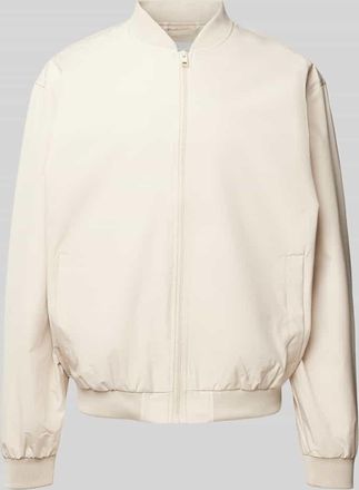 Jack & Jones Jack & Jones Bomberjacke mit Stehkragen Modell CHARGE in Offwhite, Größe XL