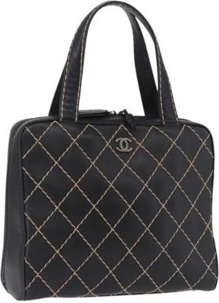 Chanel Pre-owned Vintage Schoudertas - Dames - Vintage Schoudertas - Zwart - ONE Size - Leer - Vintage