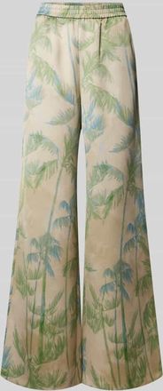 Max & Co. Wide Leg Stoffhose mit elastischem Bund Modell ACRUX in Sand, Gr&ouml;&szlig;e 42