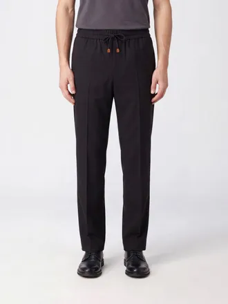 Dr&ocirc;le de Monsieur Dr&ocirc;le de Monsieur Pantaloni a gamba dritta in cotone con coulisse in vita