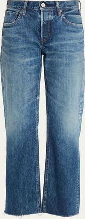 Moussy Vintage Needham Faded Straight-Leg Jeans