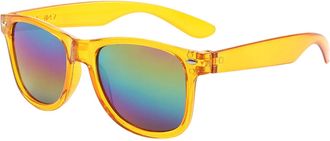 Generic Trendy Kids Studded Sunglasses Color Coated Sunglasses For Boys And Girls Sun Glasses For Children Women Bulk (Yellow, One Size)