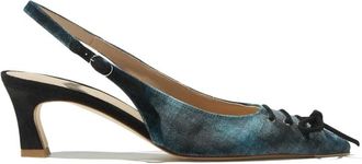 Scarosso Tartan Velvet Muiltjes - Dames - Muiltjes - Grijs - 35 EU - Schoenen