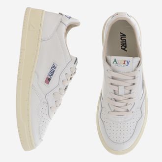 Autry Mens Sneakers Medalist Low White Leather Trainers