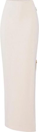 Elisabetta Franchi Light Crepe Heart Shaped Edge Skirt
