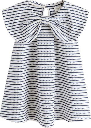 Next Kids Stripe Frill Collar Dress in Multi at Nordstrom, Size 18-24M