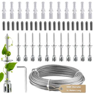 OEM Andamio Trepador, Construcci&oacute;n De Acero Inoxidable, Soporte Para Plantas Trepadoras, 16 M
