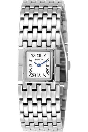 Invicta Mayamar 49476 Dames Horloge - Quartz Uurwerk - Roestvrij Staal met witte Wijzerplaat - 21mm