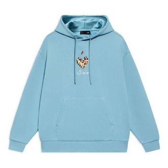 Li-Ning Sports Fashion Series Casual hooded Sports Pullover Hoodie Blue AWDS593-3