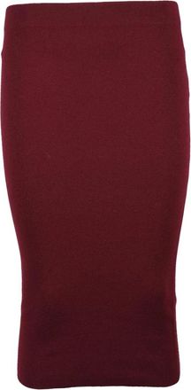 KANGRA Gebreide rok - Dames - Kokerrokken - Rood - S - Wol - Rokken
