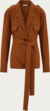 Ferragamo Donna Blazer destrutturato Marrone
