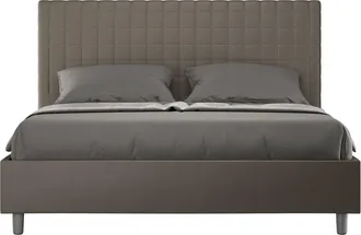 Itamoby Cama Matrimonio 160x190 Contenedor Dise&ntilde;o Moderno Sunny M Color: Marr&oacute;n - Versi&oacute;n: Con Caja De Almacenaje