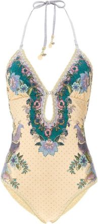 Zimmermann Indra Badpak uit &eacute;&eacute;n stuk - Dames - Badpakken - Veelkleurig - XL - Badmode