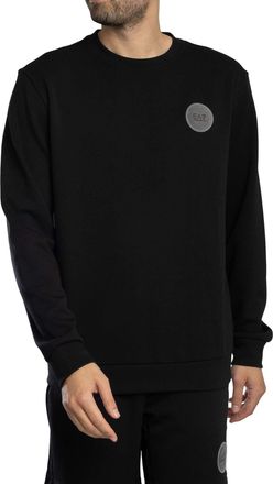 Emporio Armani Sweatshirt Met Logopatch, Zwart