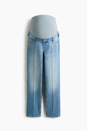 H&M MAMA Slim Straight Ankle Jeans - Helles Denimblau