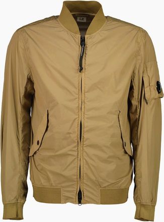 C.P. Company Mens Nycra-R Lens Bomber Jacket - Tan - Size: 44/Regular