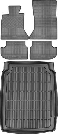 OEM Juego De Alfombrillas De Goma Para Coche Y Alfombrilla Para Maletero Para Bmw Serie 5 F10 Sed&aacute;n (2014-2017)