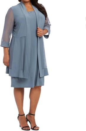 R & M Richards Mother Of The Bride Dress In Slate