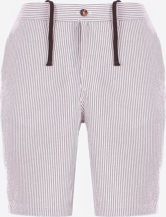 MC2 Saint Barth Shorts di Mc2 Saint Barth in cotone rigato