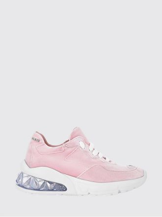 Philipp Plein Low-Top Leather and Suede Trainers with Contrasting Rear Logo