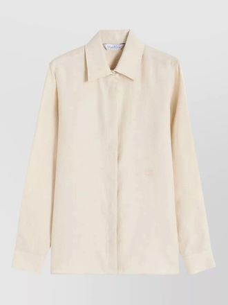 Max Mara shirt blouse pointed collar long sleeves