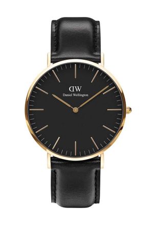 Daniel Wellington DW00100544 Mens Classic Sheffield Gold 40mm Watch - Black - One Size