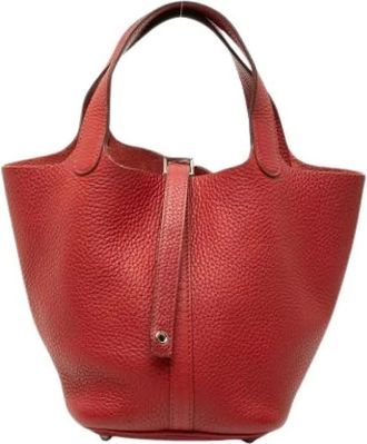 Herm&egrave;s Pre-owned Picotin Lock 18 - Pre-owned - Mujer - Rojo - ONE SIZE