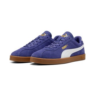 Puma Sneaker PUMA CLUB II, Damen, Gr. 42,5, weiss (blau crystal, puma wei&szlig;, gum), Leder, unifarben, Schuhe Sneaker