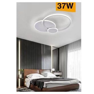 Trade Shop Trade Shop Traesio - Trade Shop - Plafoniera Led Design Modern 3 Cerchi 37 Watt Light Naturalda C32