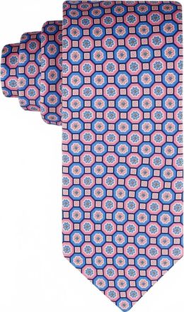 Tommy Hilfiger Mens Floral Medallion Tie In Pink